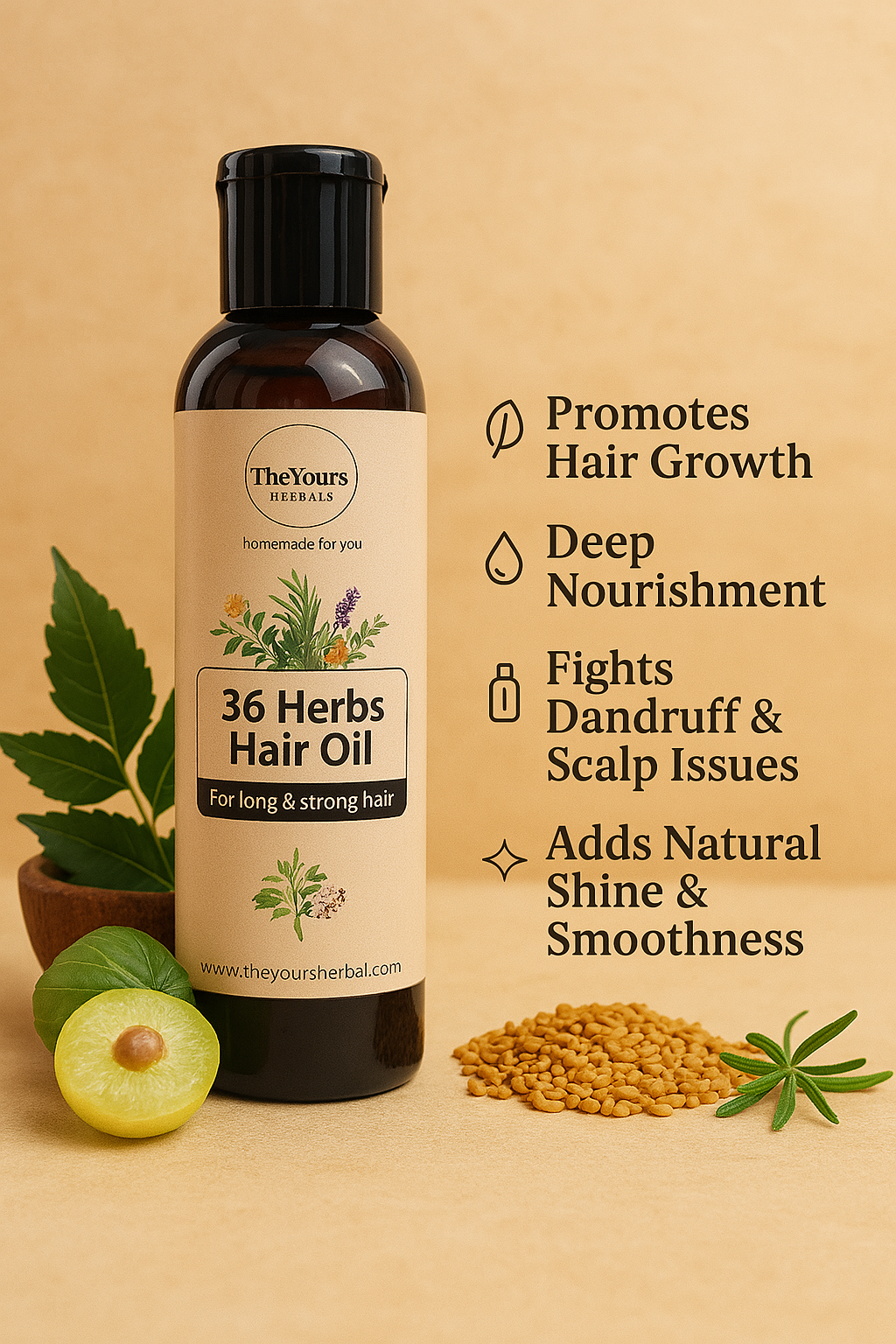 36-Herbs Hair Oil (200ml)