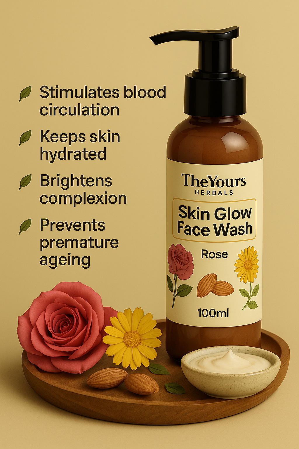 Skin Glow Face Wash I Rose (100ml)